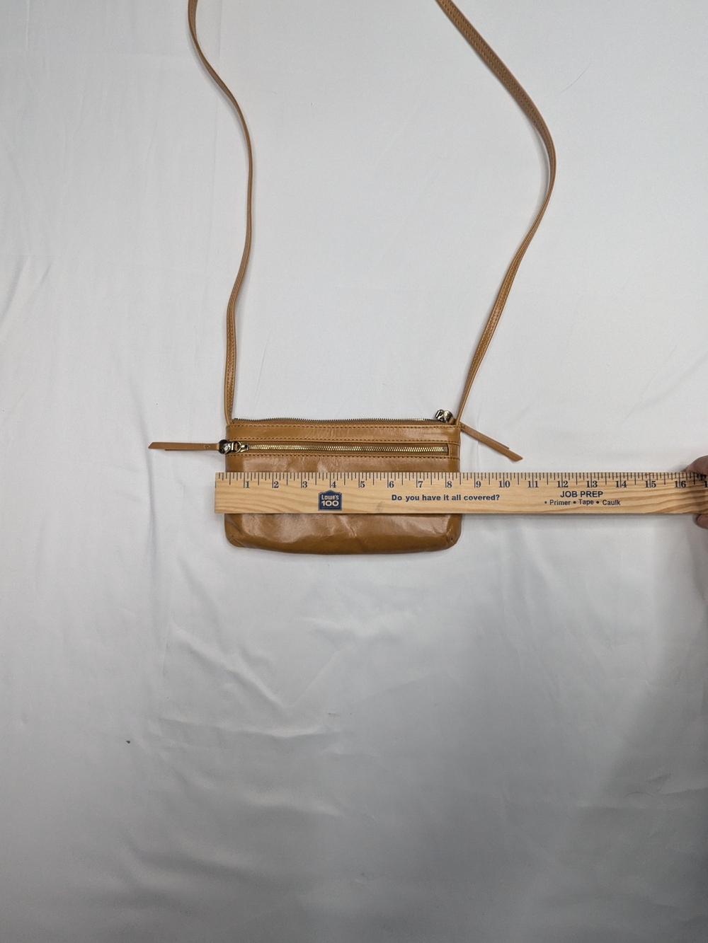HOBO International Tan Leather Crossbody Pouch / Purse - Picture 14 of 16